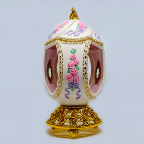 House of Faberge Franklin Mint Musical Carousel Egg NEW - Picture 5 of 12